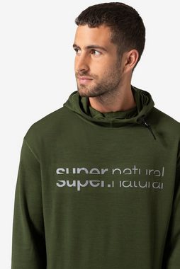 SUPER.NATURAL Hoodie Merino Hoodie M ALPINE ACTIVE HOODIE funktioneller Merino-Materialmix