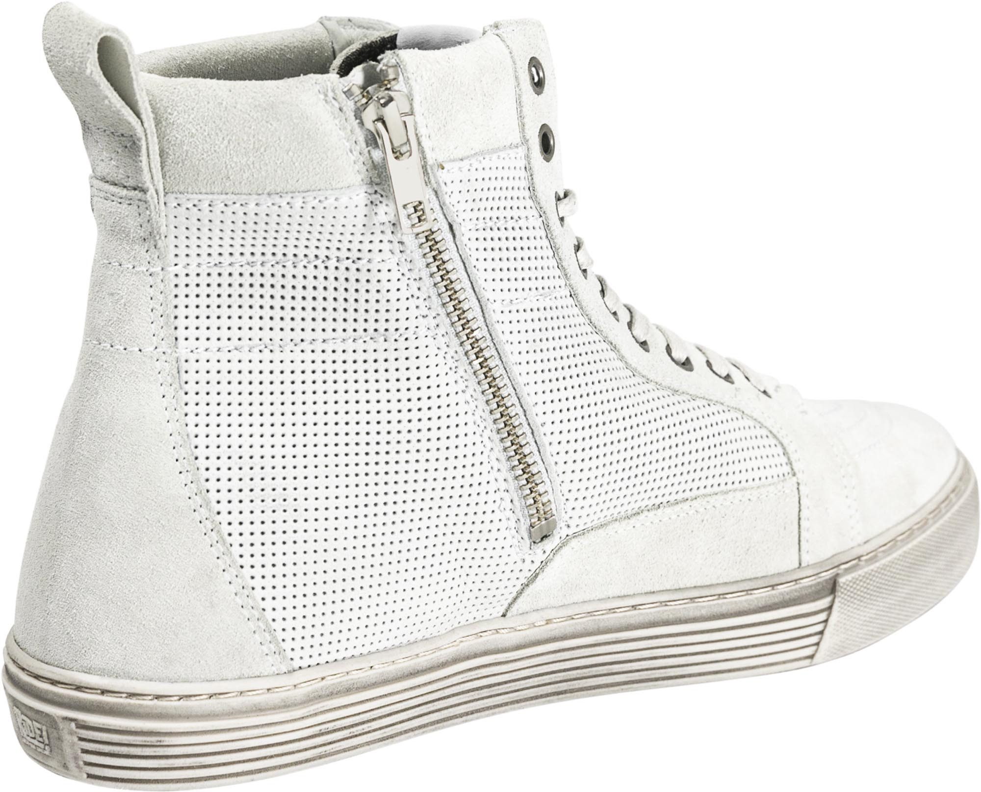 John Doe Neo White Motorrad Schuhe Motorradstiefel Atmungsaktiv wasserabweisend absorbierend