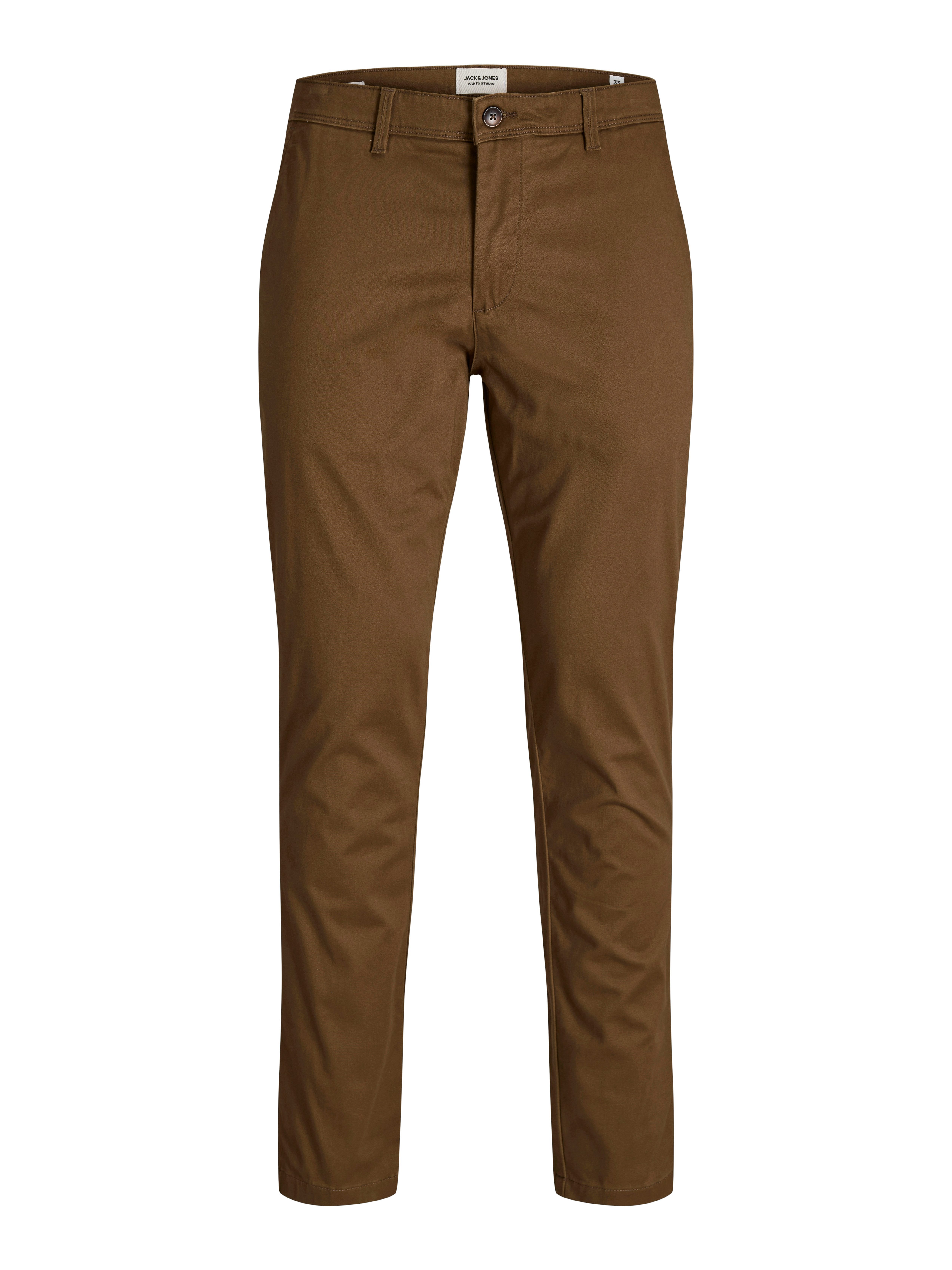 Jack & Jones Chinohose JJIMARCO mit Badge und hohem Tragekomfort unifarben, modisch, slim fit, Baumwollmischung – Bild 5 von 5