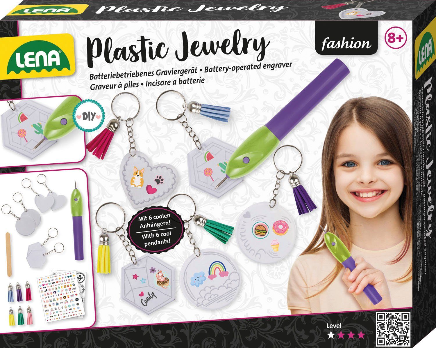 Plastic Schlüsselanhänger Jewelry Kreativset Lena®