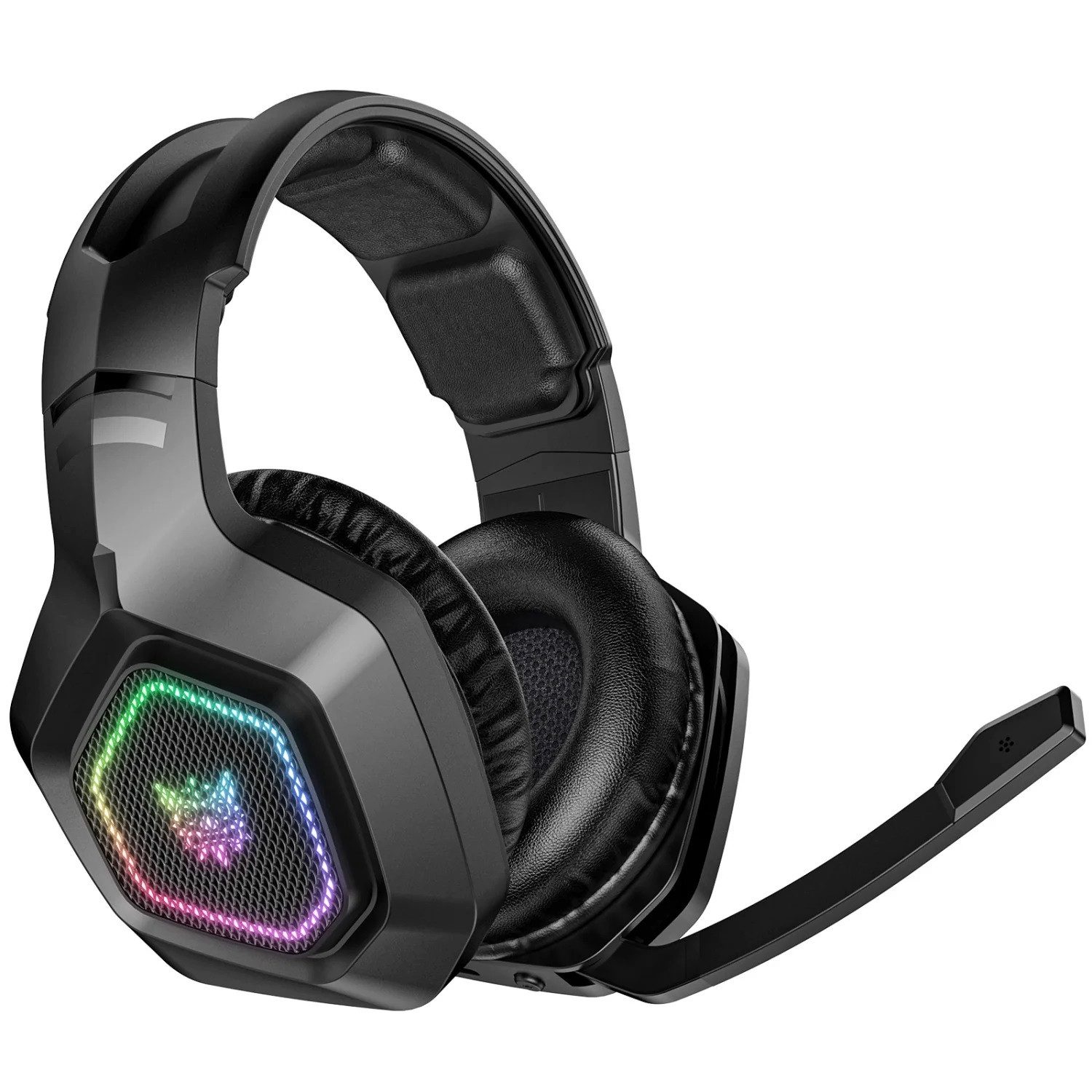 ONIKUMA ONIKUMA B100 Gaming Headset Kabellos RGB Das Kopfband Verstellbar Kopfhörer (Bluetooth, Kabelgebunden, Bluetooth)