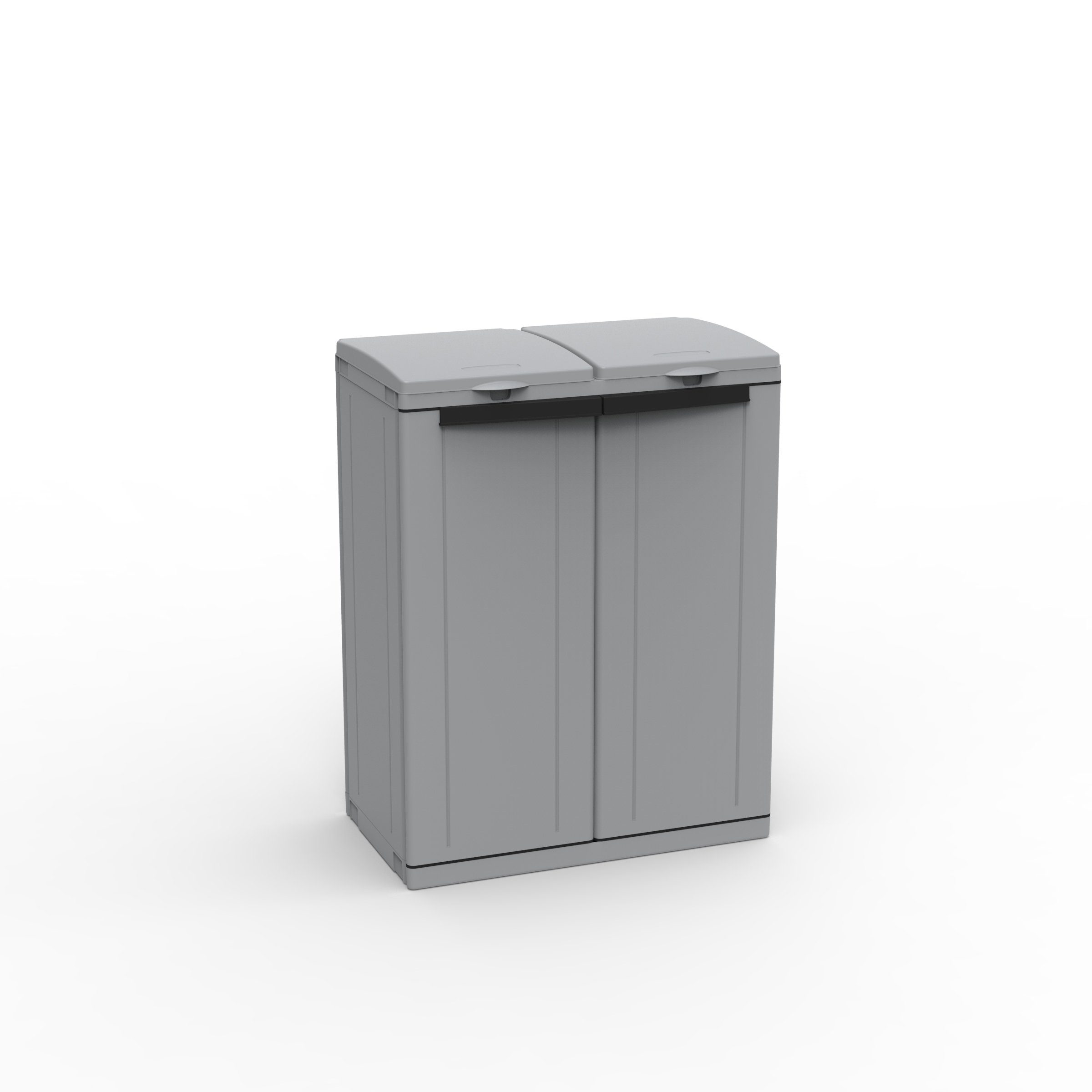 Kreher Mülltonnenbox EcoCab - Kunststoffschrank mit Müllsackhalter