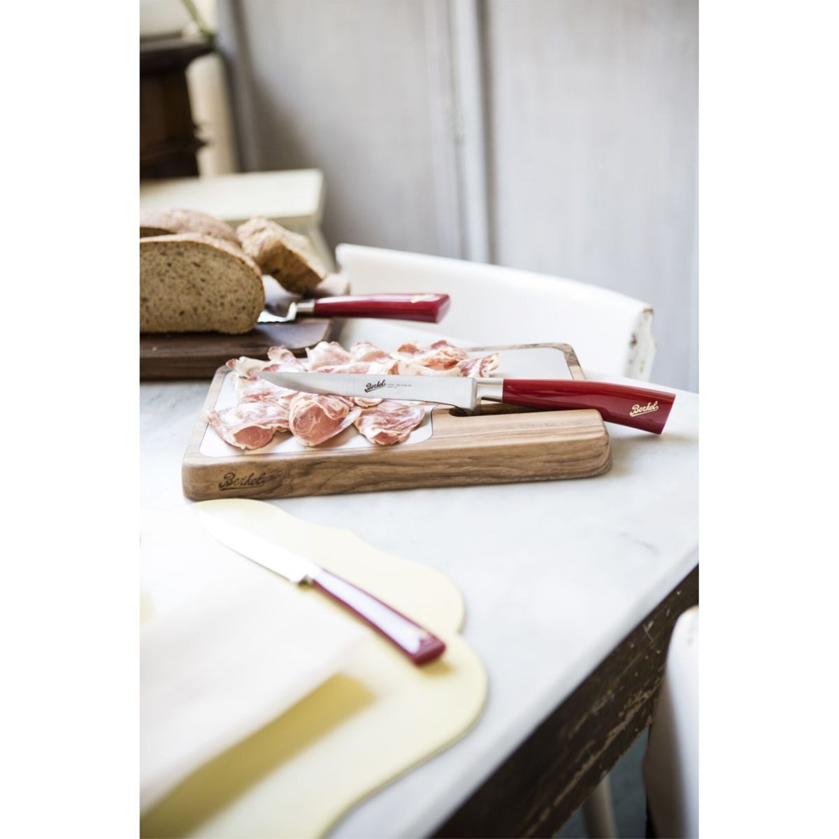Berkel Besteck-Set Elegance Glossy red Steak Set 6-tlg., Edelstahl / Kunststoff