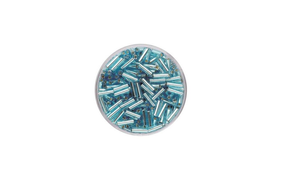 Glorex Bastelperlen Glorex Stifte Silbereinzug 6 mm 17 g, hellblau