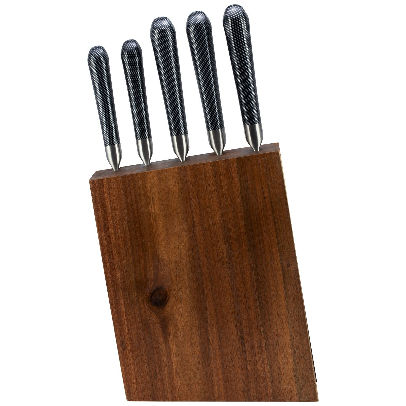 Schälmesser Chefmesser Brotmesser Messer Filetiermesser Halter (Set), Messer-Set Universalmesser Messerständer-Set Ständer Messerblock 6tlg. Block