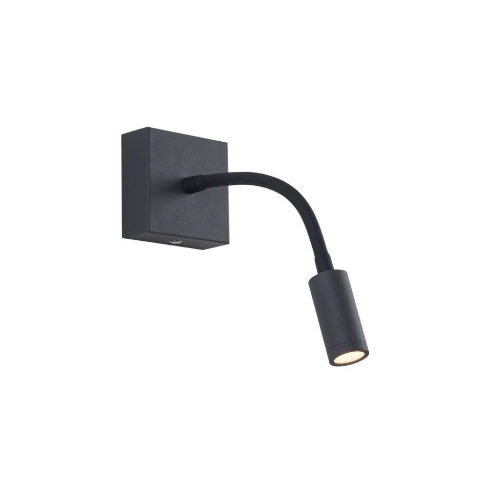 Qazqa USB-Stehleuchte Harper (1-St), QAZQA Akku­leuchte, integrated, Schwarz, Stahl, Modern