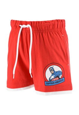 The AVENGERS T-Shirt & Shorts Marvel Captain America T-Shirt und kurze Hose Sommer-Set (2-tlg)