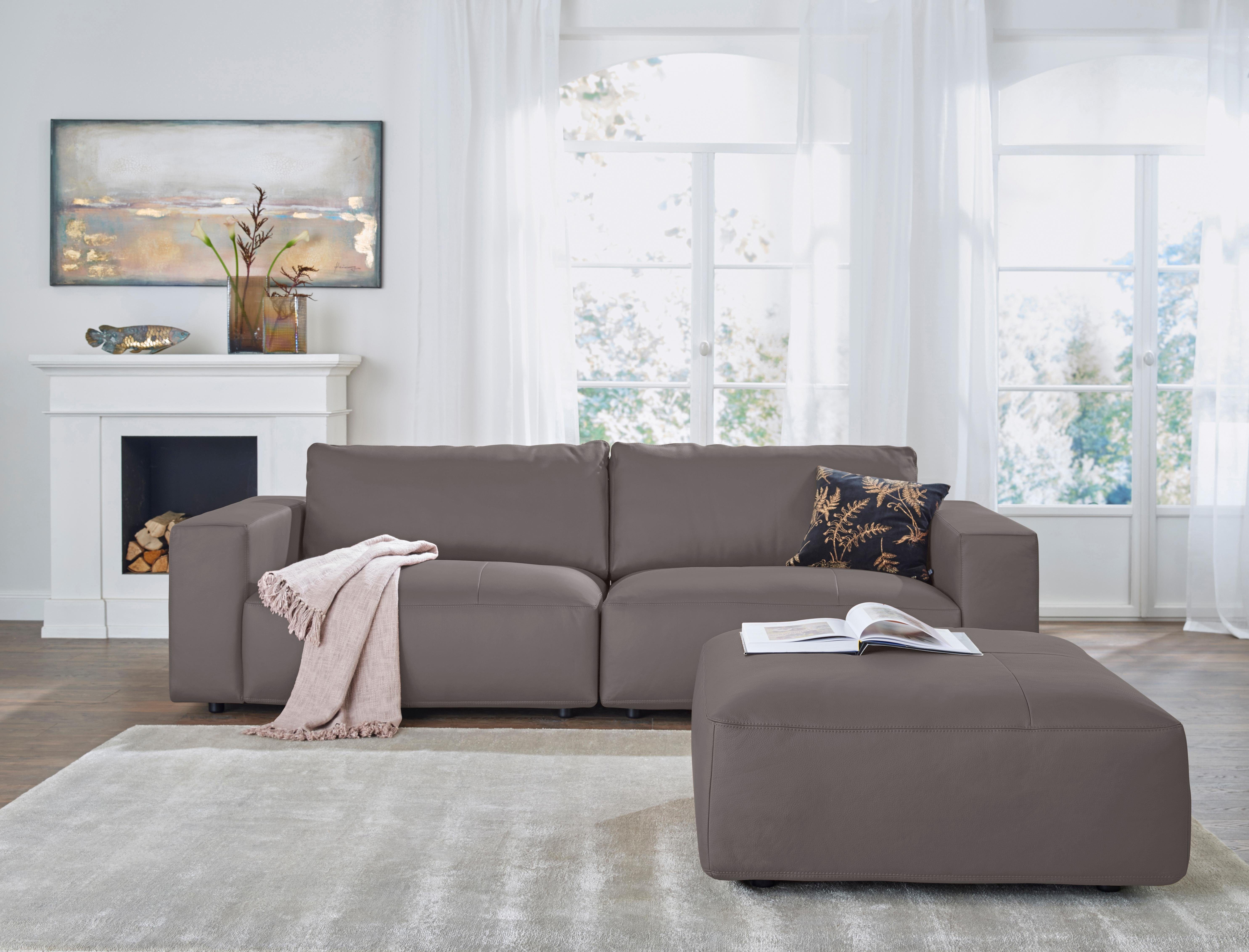 Musterring Big-Sofa LUCIA, in vielen Qualitäten und 4 unterschiedlichen Nähten, 3-Sitzer