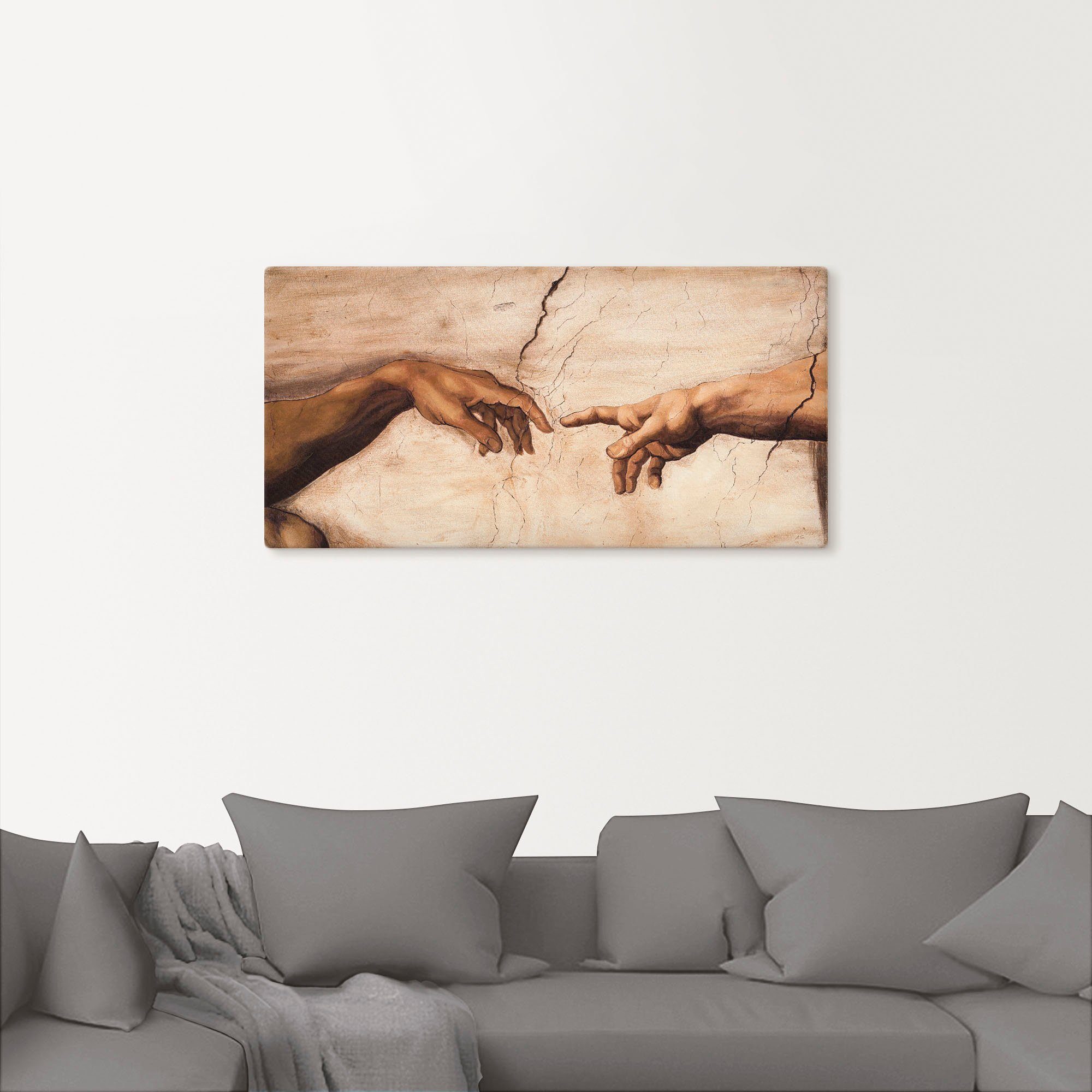Artland Wandbild Hände, Religion (1 St), als Alubild, Leinwandbild, Poster in verschied. Größen