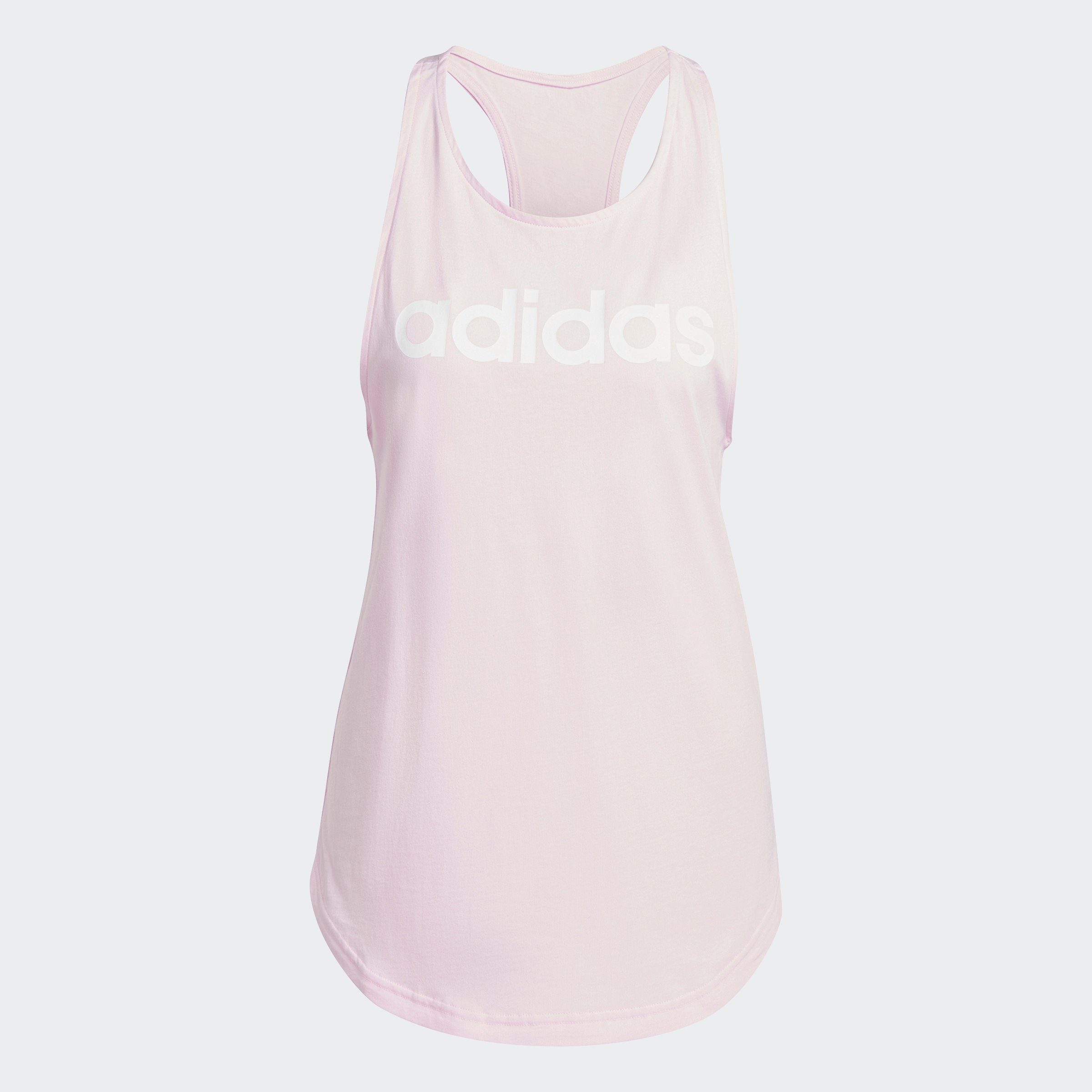 adidas Sportswear LOGO LOOSE ESSENTIALS Pink Tanktop LOUNGEWEAR Clear White 