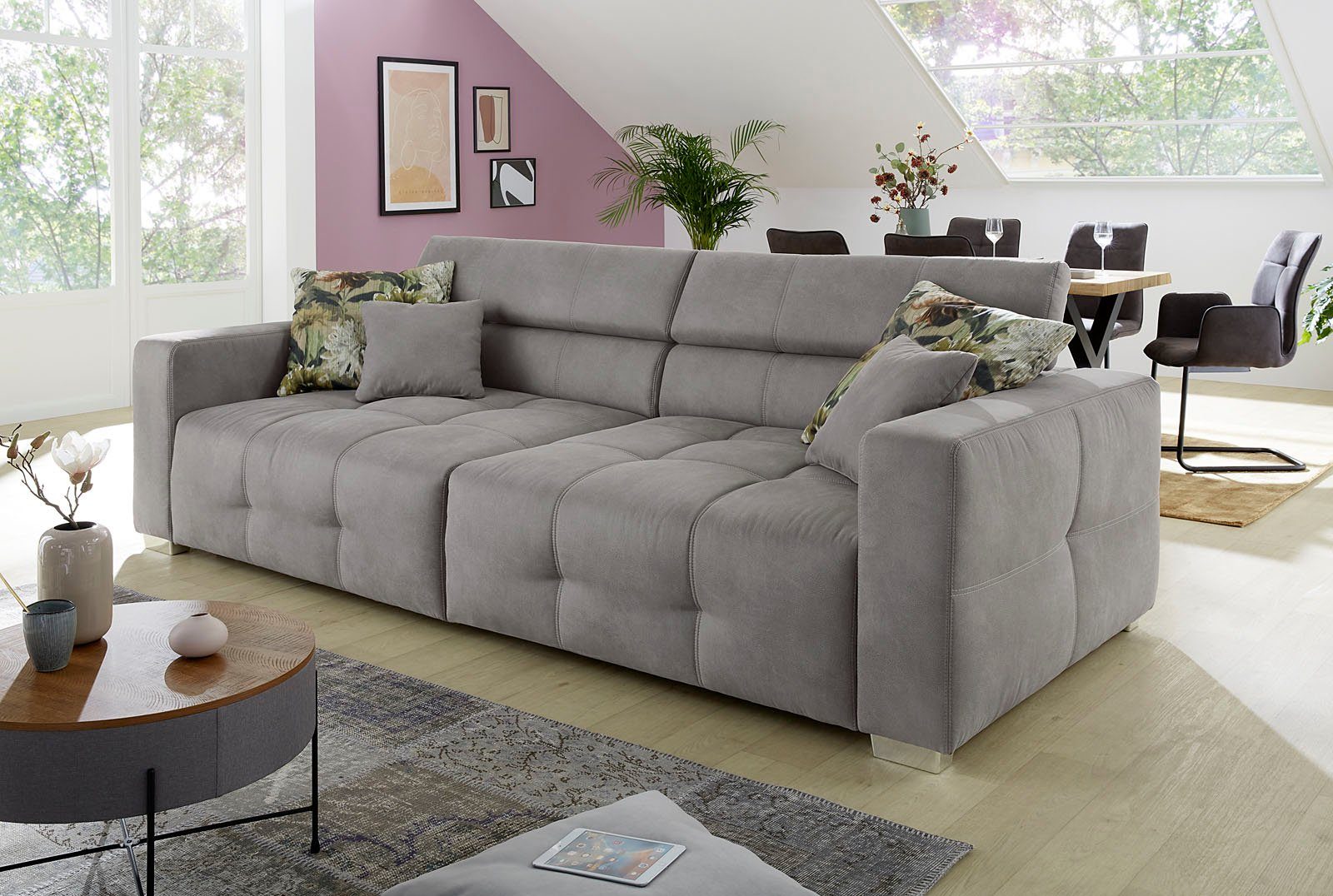 Jockenhöfer Gruppe Big-Sofa Trento, mit Wellenfederung, günstig online kaufen