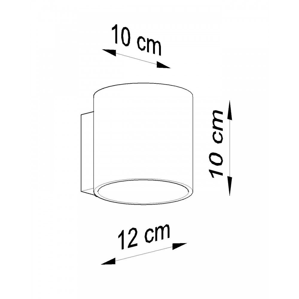 lighting 1x cm SOLLUX Deckenleuchte Wandlampe Wandleuchte ca. G9, VICI, 10x12x10