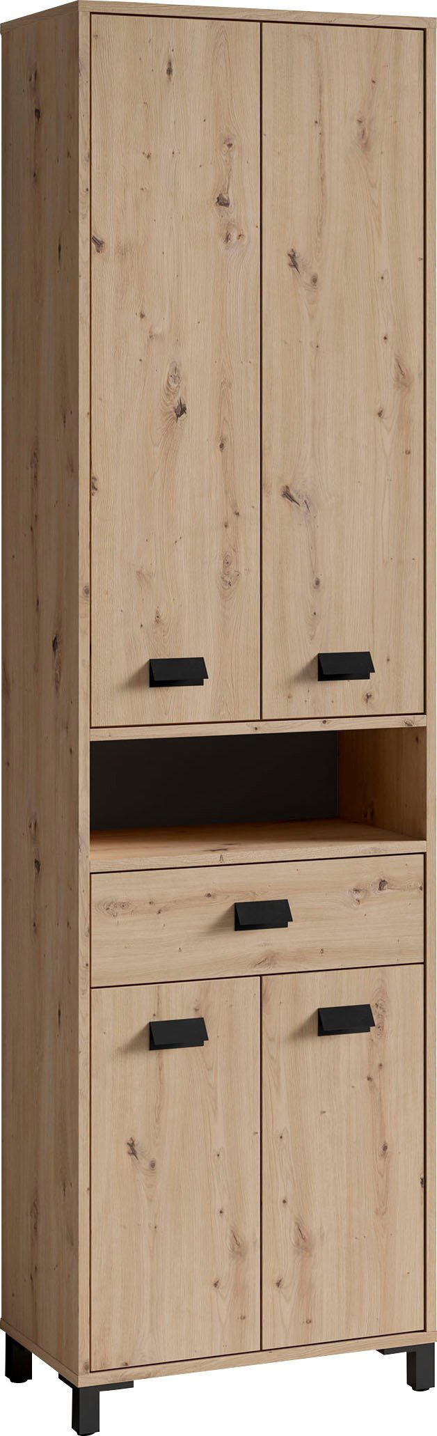 byLIVING Hochschrank Wellness Höhe 193 cm, Breite 54 cm, mit viel Stauraum und offenem Fach