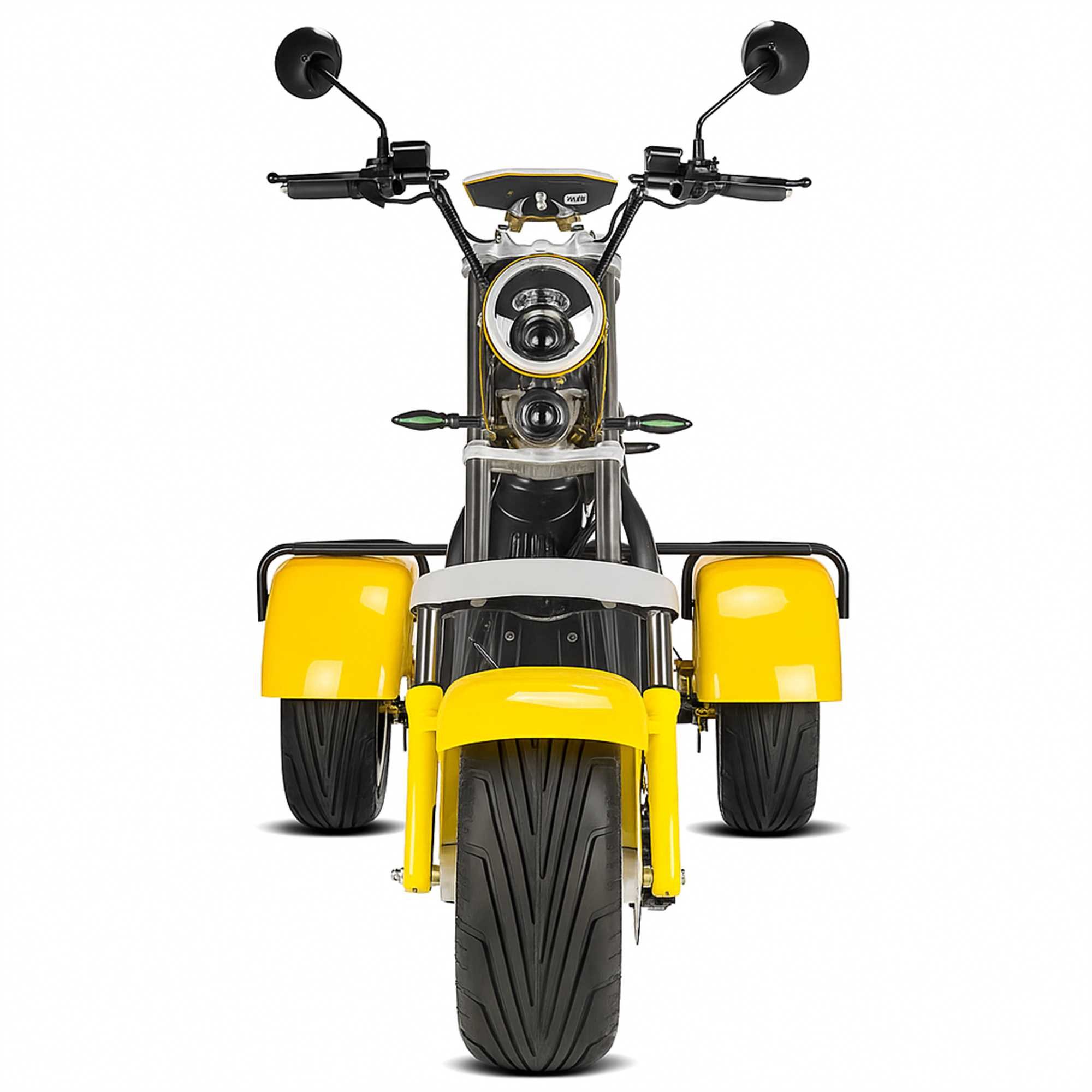 Urban Hopper E-Motorroller Urban Hopper Chopper Trike CP3 Elektro-Dreirad E-Roller, 2000 W, 45 km/h, Lithium-Ionen Akku 50-100 km Reichweite 3 Gänge + Rückwärts