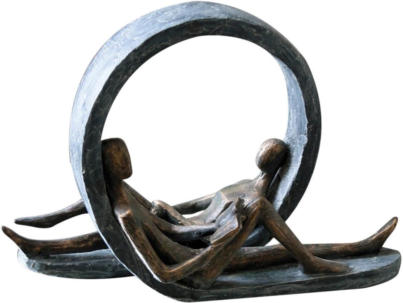 Casablanca by Gilde Dekofigur Skulptur Auszeit (1 St), Dekoobjekt, Höhe 22 cm, mit Spruchanhänger, Wohnzimmer