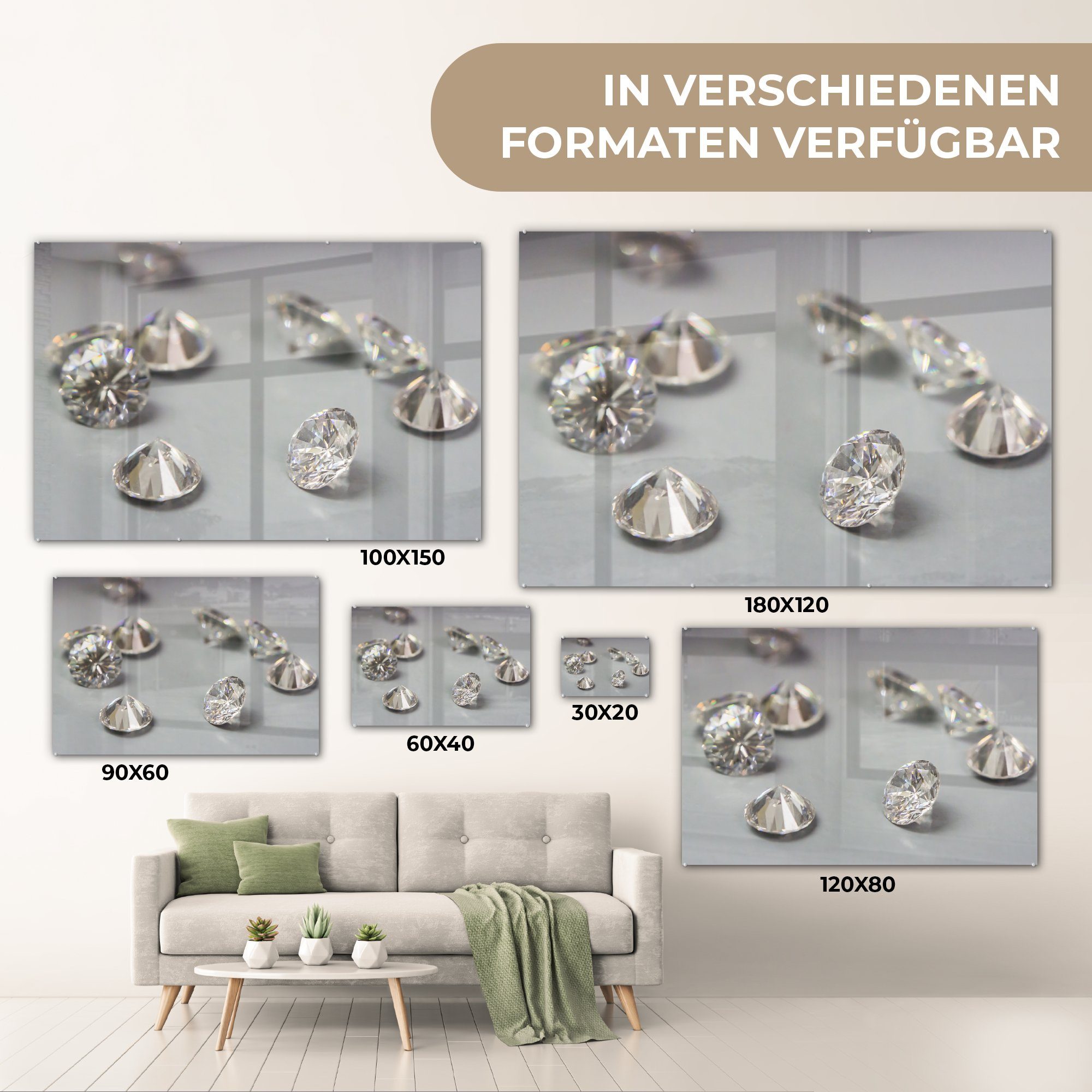 MuchoWow Schlafzimmer St), Acrylglasbild & Diamant, (1 Acrylglasbilder Wohnzimmer