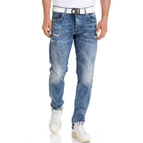 Cipo & Baxx Destroyed-Jeans Regular im Used-Look