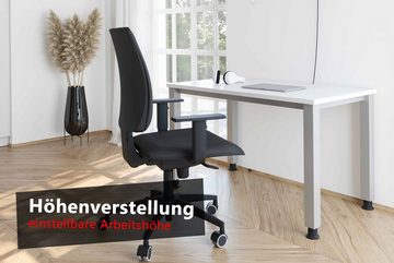 bümö Schreibtisch Q-Serie Mini, Rechteck: 120 x 67,2 cm - Dekor: Weiß