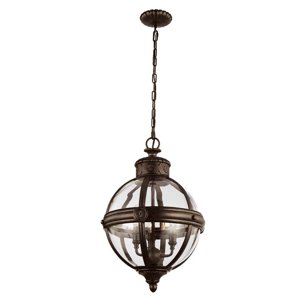 Elstead LIGHTING Kronleuchter, Leuchtmittel nicht inklusive, Kronleuchter Hängeleuchte Kugeldesign Deckenlampe Stahl Glas 3
