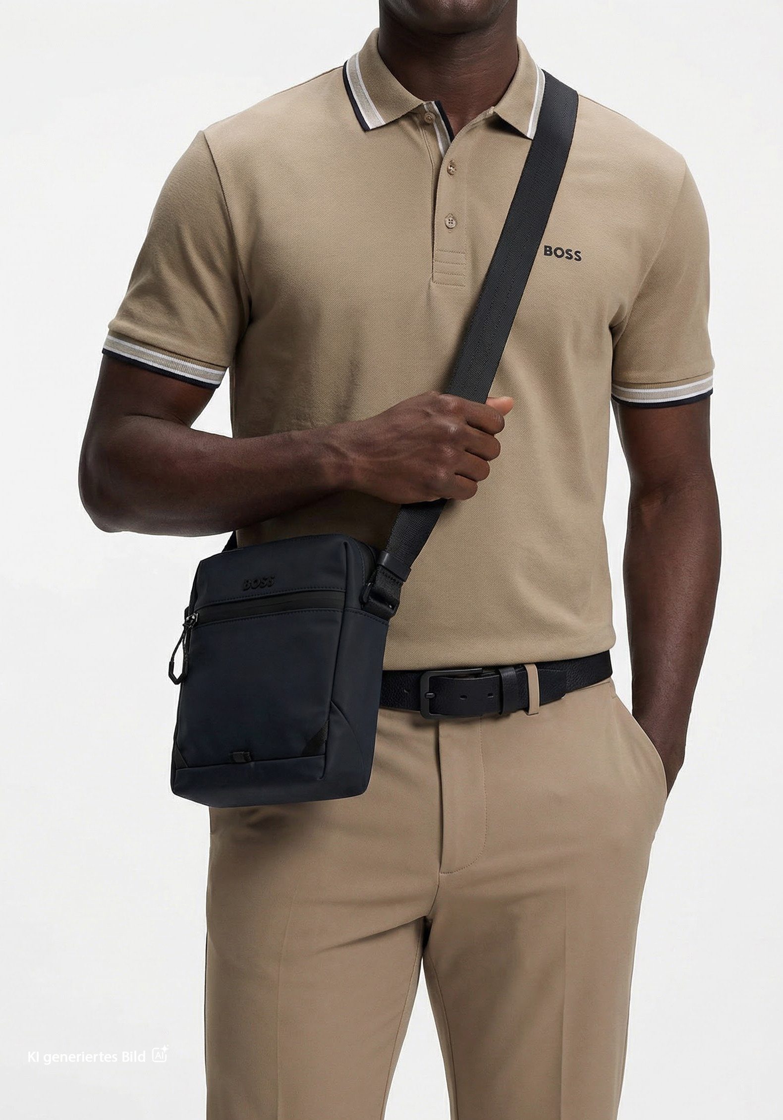 BOSS Umhängetasche Stenson Zip, Herren-Mini Bag, Crossbody Bag, Schultertasche mit Vordertasche