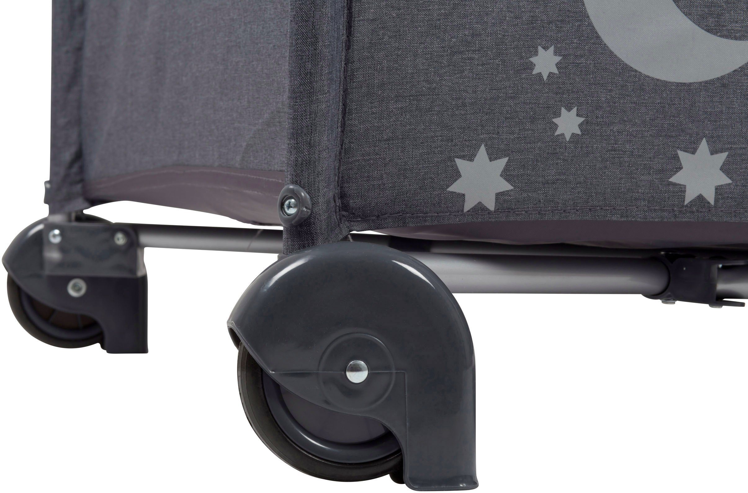 BabyGo Baby-Reisebett Moonstars, grey