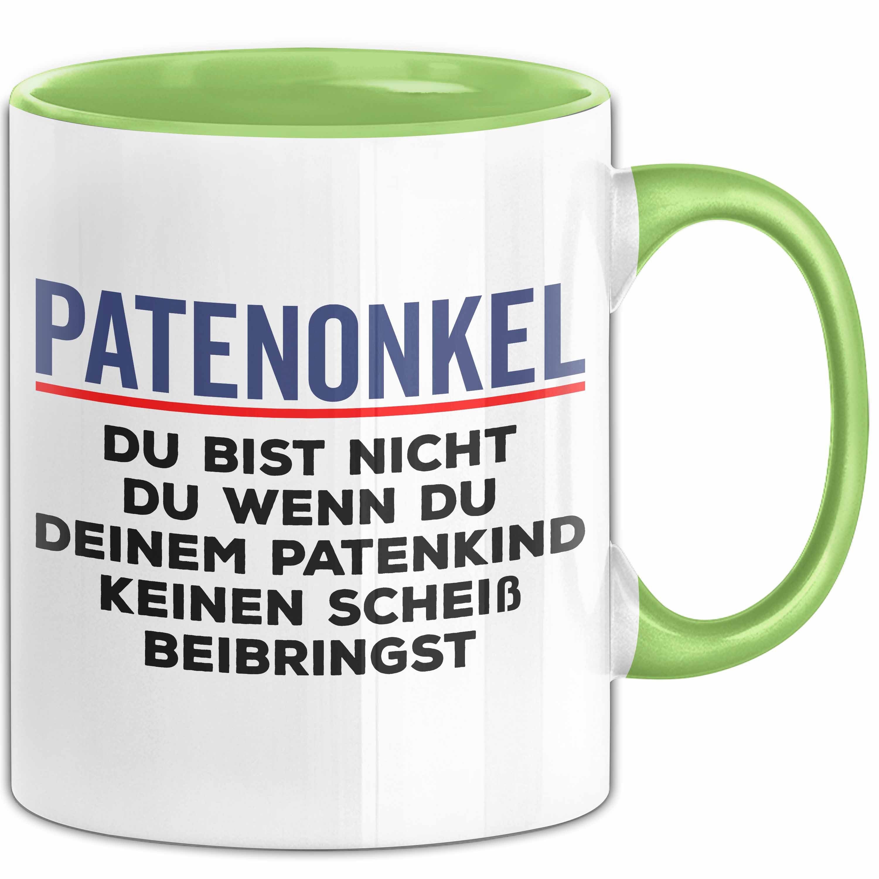 Trendation Tasse Patenonkel Tasse Geschenk Du Bist Nicht Du Geschenkidee Patenkind Tauf, Keramik