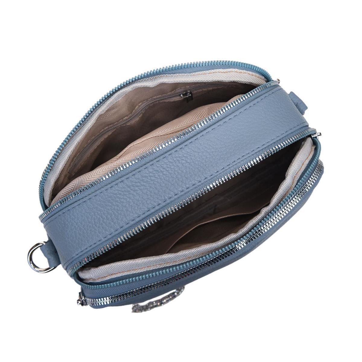 ITALYSHOP24 Schultertasche Damen Tasche Crossbody Umhängetasche CrossOver Brusttasche Body Bag, Crossover Leder Optik Handytasche Abendtasche Shopper Henkeltasche