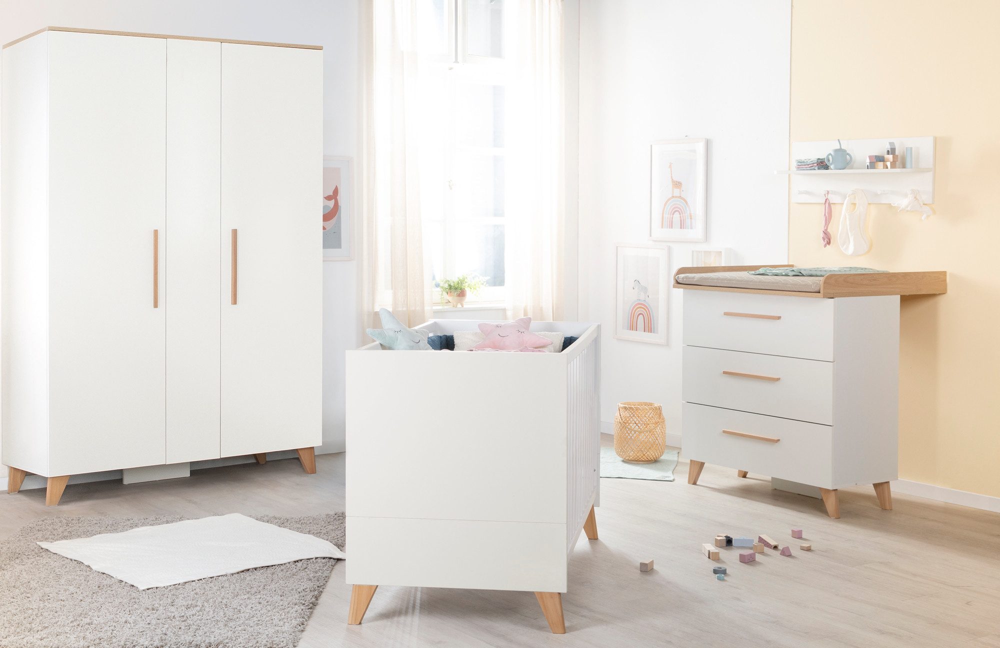 roba® Babyzimmer-Komplettset Leon 3-teilig - praktisches & modernes Design, günstig online kaufen