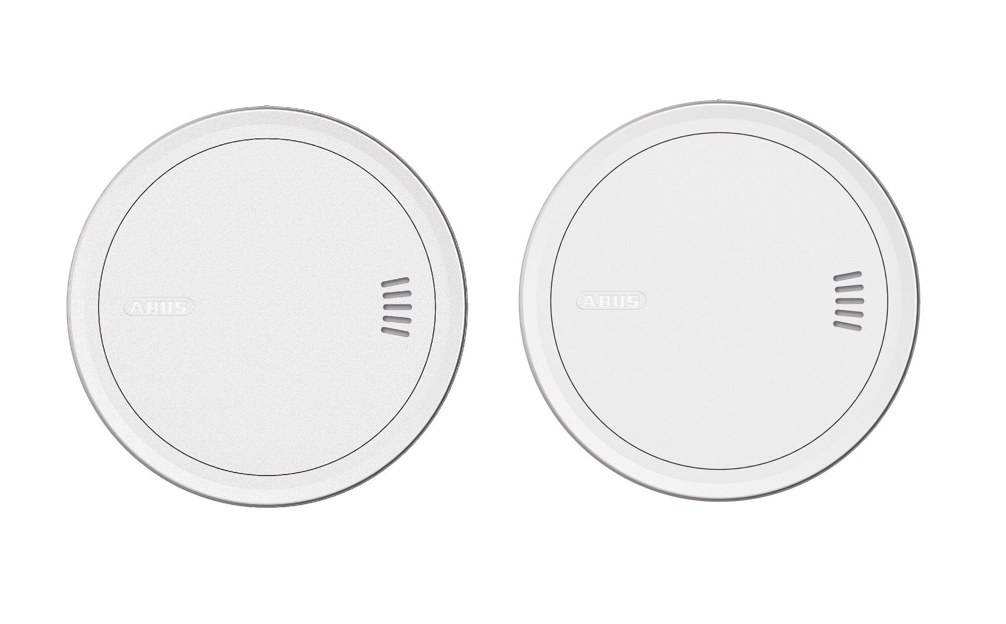 ABUS Rauchmelder PREFIRA SLIM - mit 10-Jahres-Batterie - 2er Set Rauchmelder (Schlicht, extra flach und schlafzimmertauglich - nur 2,85 cm Bauhöhe)