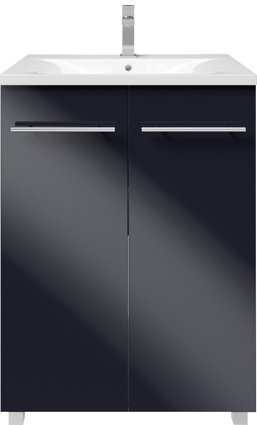 welltime Waschtisch BAJA, Badmöbel inkl. Keramikwaschbecken, Breite 60cm günstig online kaufen