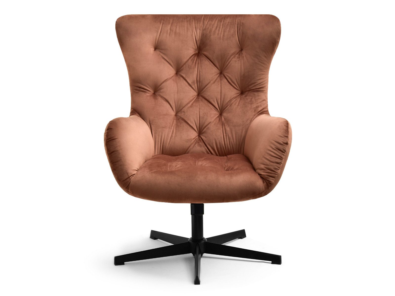 Compleo Loungesessel Drehstuhl mit Wippfunktion, samtig und bequem ARONS