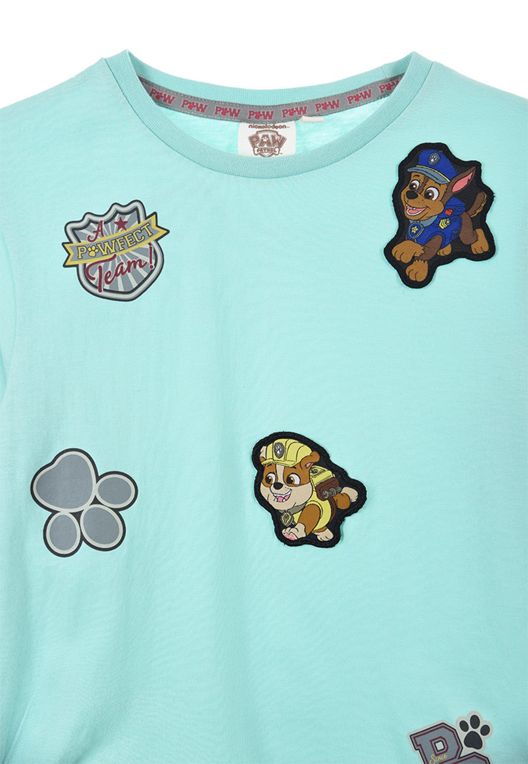 PAW PATROL Langarmshirt Paw Patrol Kinder Jungen Langarm-Shirt Longsleeve Oberteil Chase Marshall Rubbles