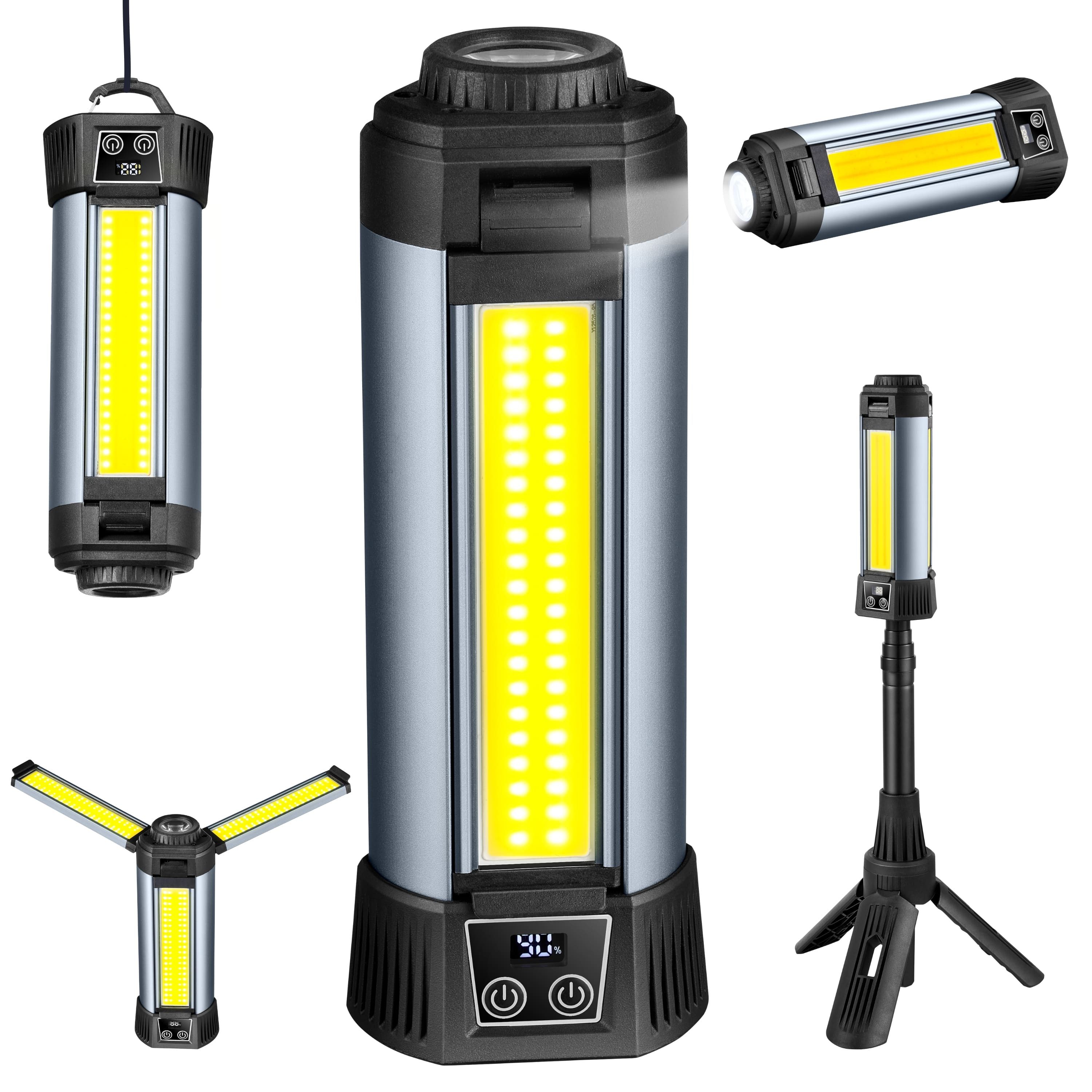 STEINBORG LED Taschenlampe SB-8200 Multfunktionsleuchte (2-St), 12in1, 2000 Lumen, 4 Farbtemperaturen, 6000 mAh