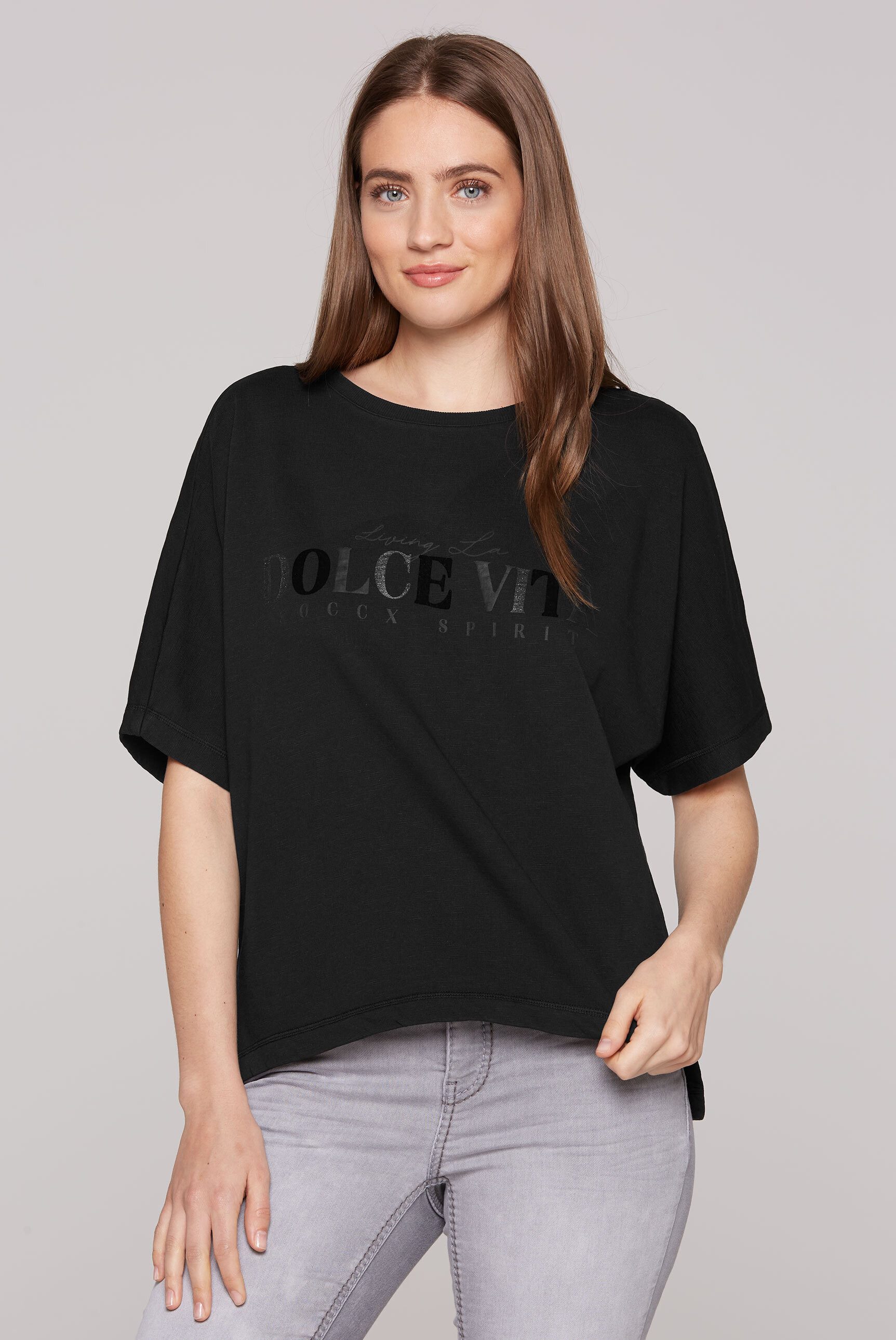 SOCCX Sweater mit Seitenschlitze günstig online kaufen