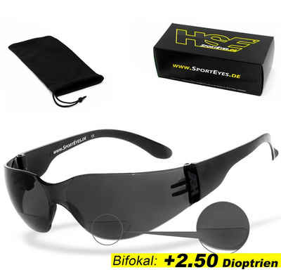 HSE - SportEyes Sportbrille SPRINTER 2.3, Leseteil (1 bis +3 Dioptrien)