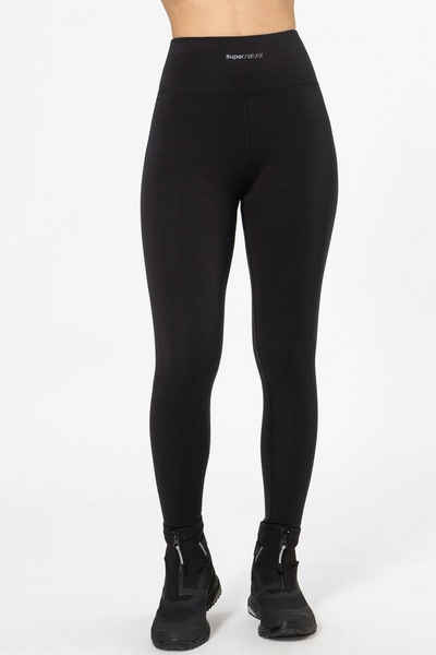 SUPER.NATURAL Funktionstights Merino Tight W COMFY HIGH RISE TIGHT funktioneller Merino-Materialmix