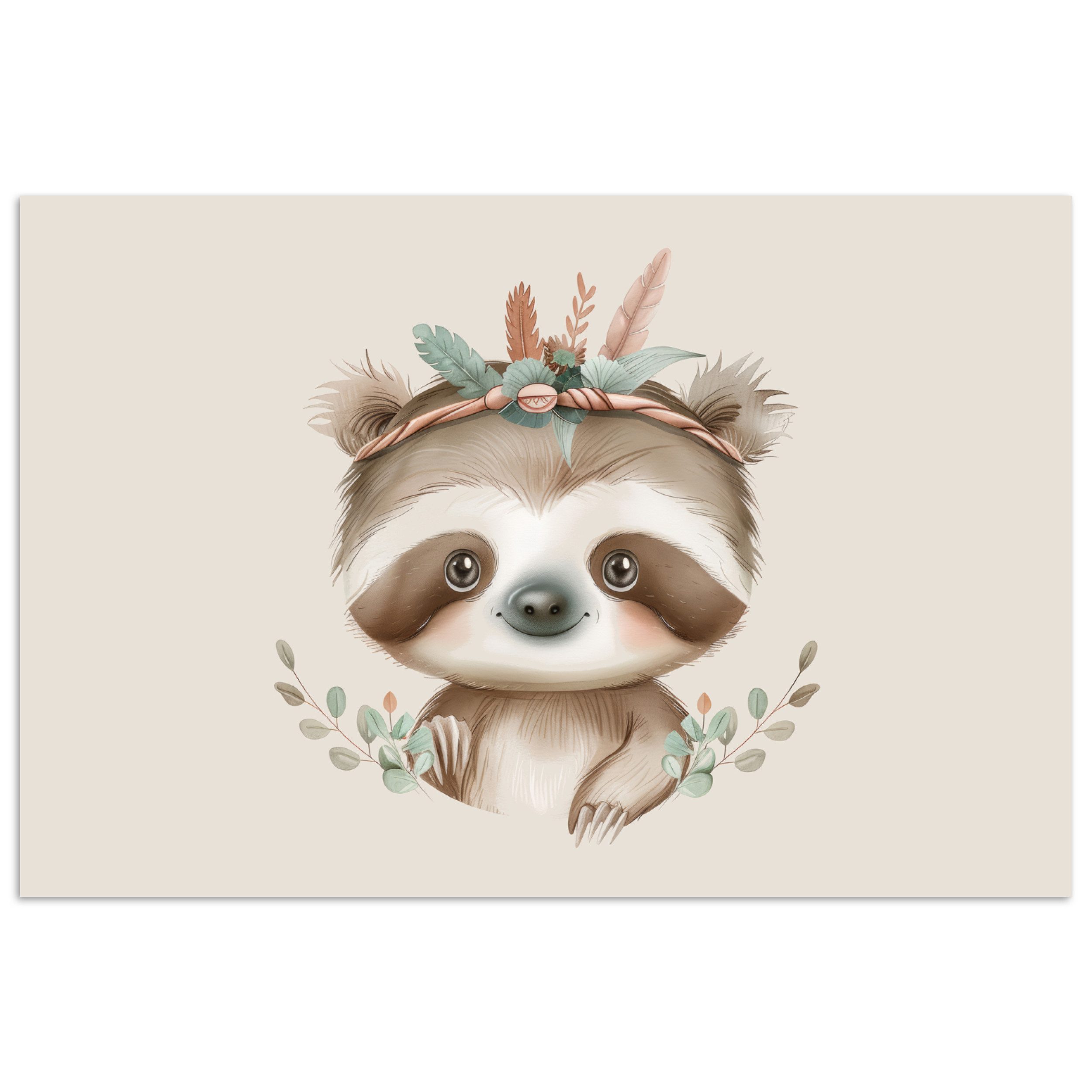 MuchoWow Poster Faultier - Tiere - günstig online kaufen