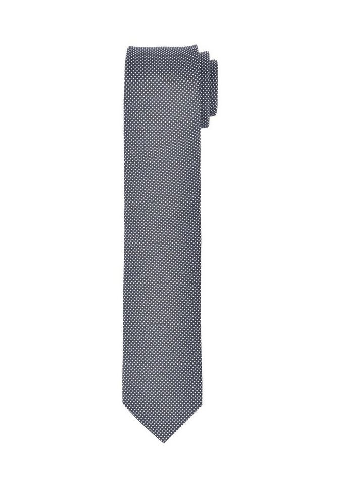 MARVELIS Krawatte Krawatte - Punkte - Dunkelblau/Weiß - 6,5 cm