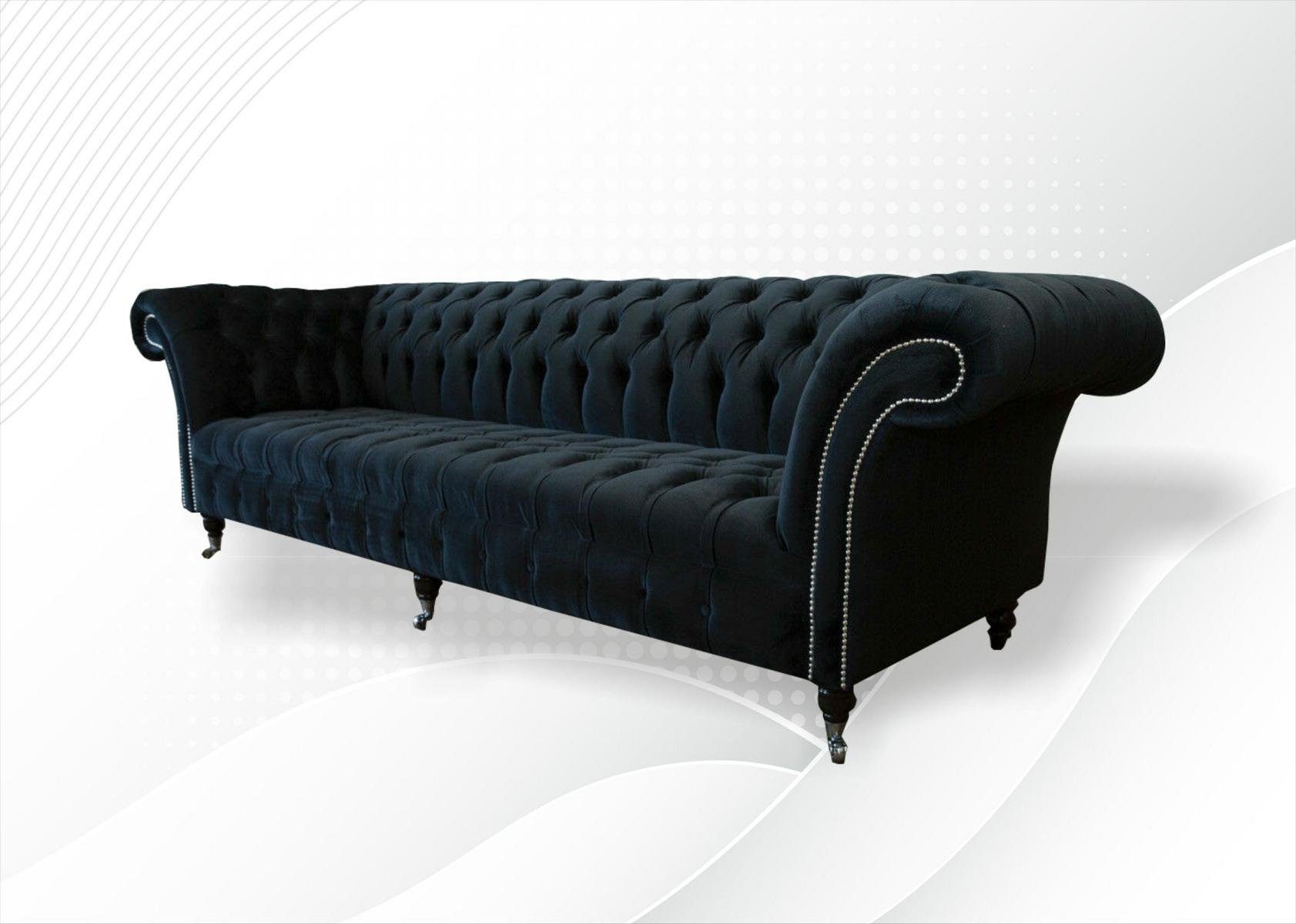 Design JVmoebel Couch Sitzer cm Sofa Chesterfield 265 Sofa 4 Chesterfield-Sofa,