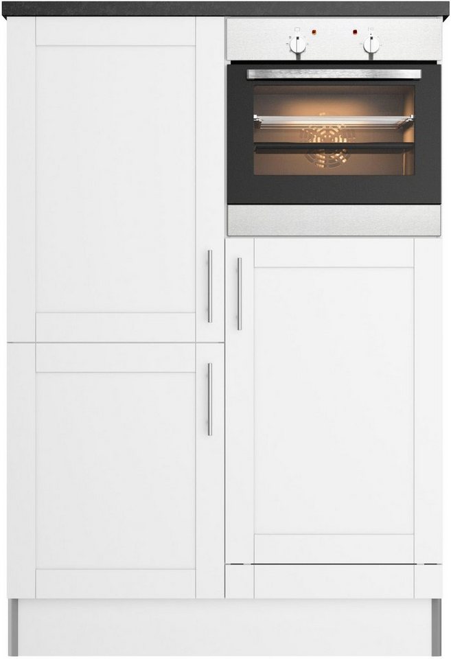 OPTIFIT Küche Ahus, 120 cm breit, ohne E-Geräte, Soft Close Funktion, MDF  Fronten, Soft-Close-Funktion