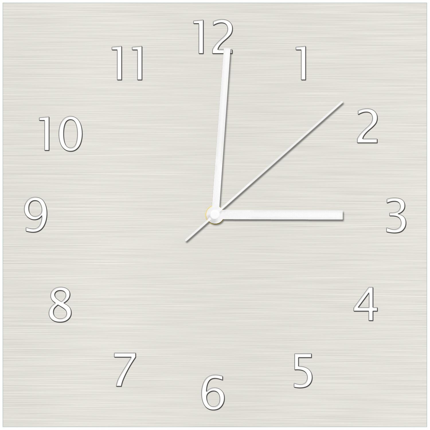 Wanduhr (Aluverbunduhr) Wallario Beige