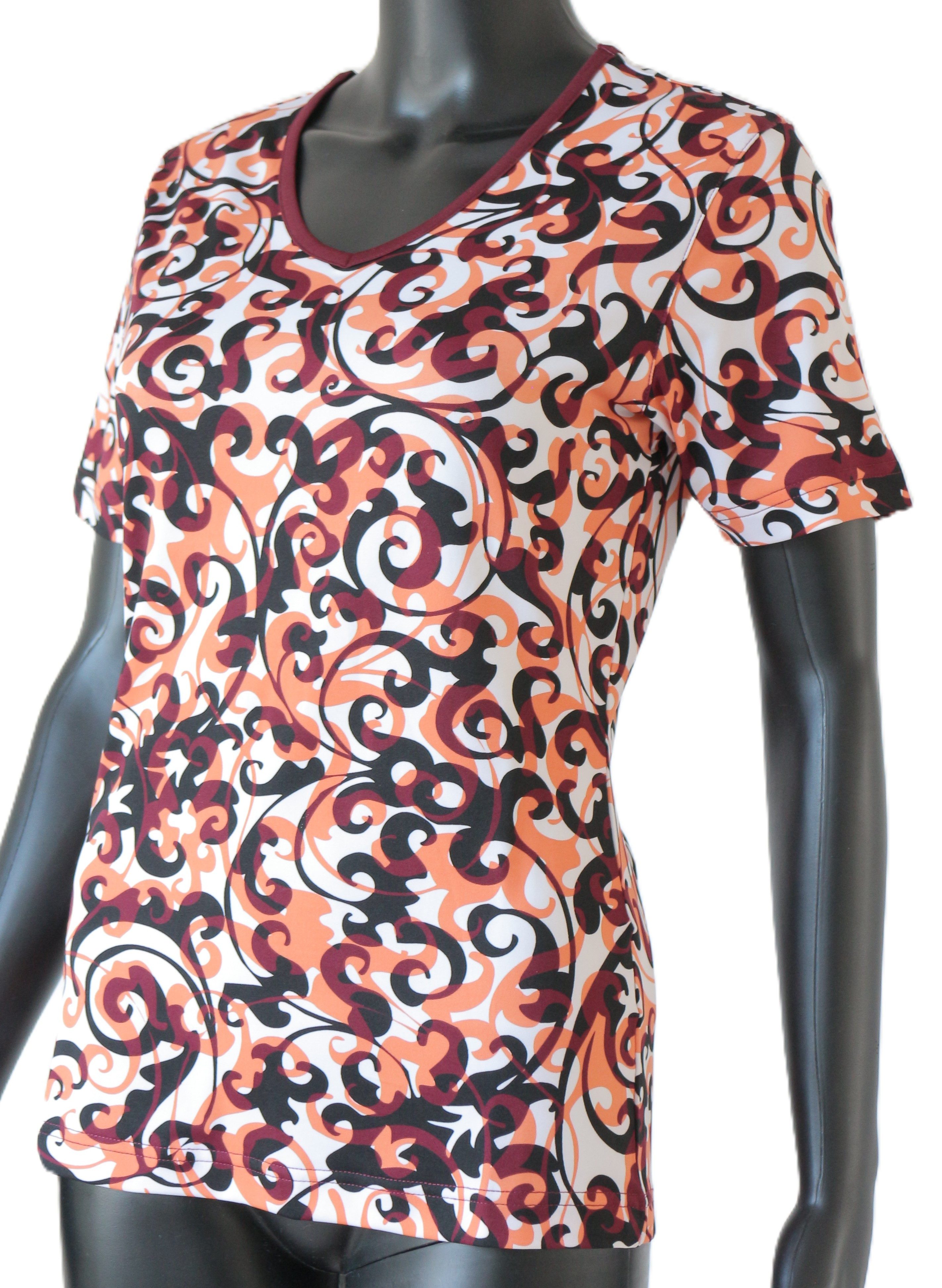 Kurzarmshirt Antonia mit Allover-Print