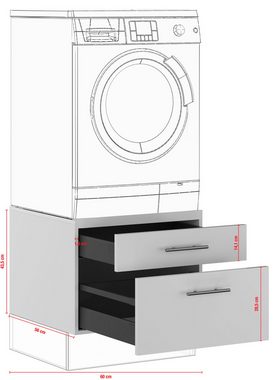 IMPULS KÜCHEN Waschmaschinenumbauschrank "Turin", Breite 60 cm