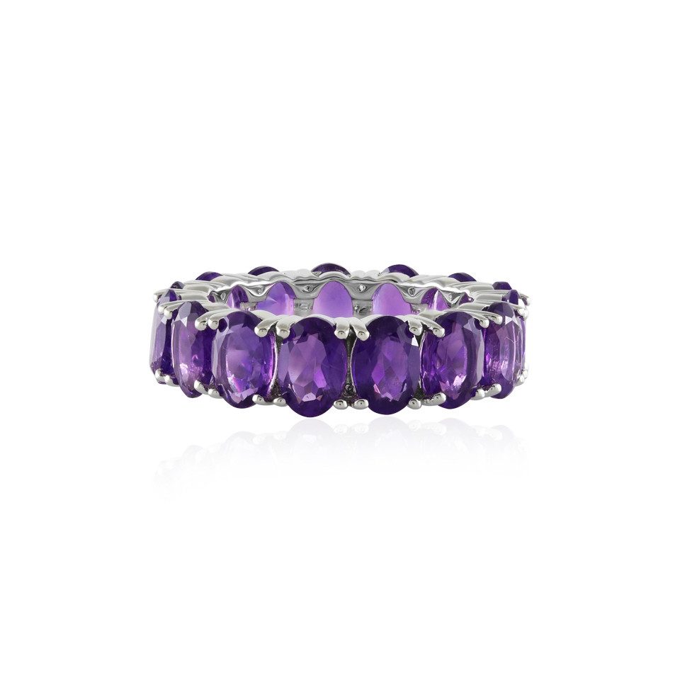 Cavill Silberring Anspruchsvoller Sambia Amethyst Silber günstig online kaufen
