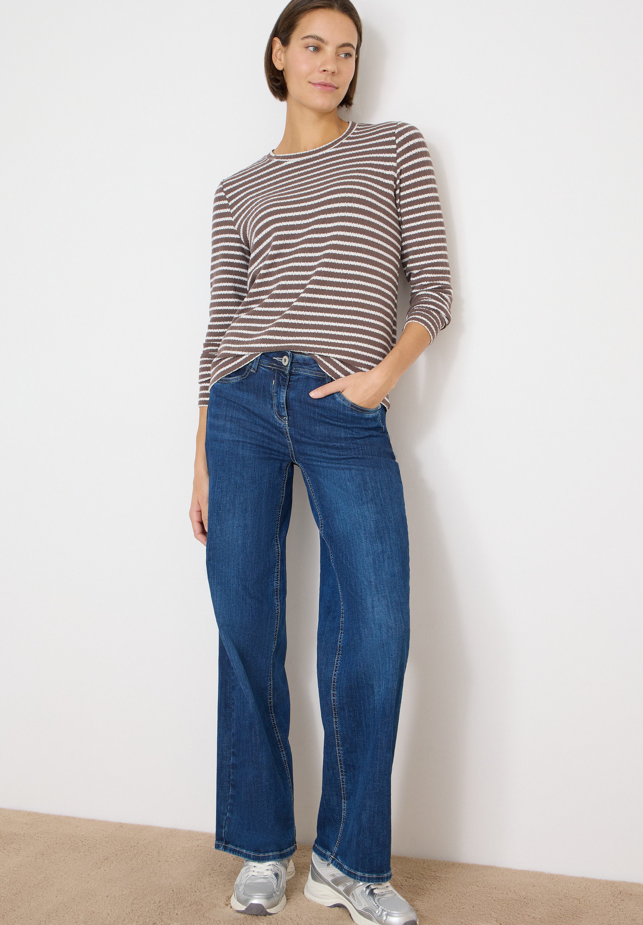 CECIL Langarmshirt im Streifen-Design