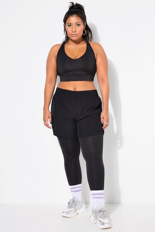 Studio Untold Funktionshose Sport-Tights mit Shorts Tight Fit High Waist