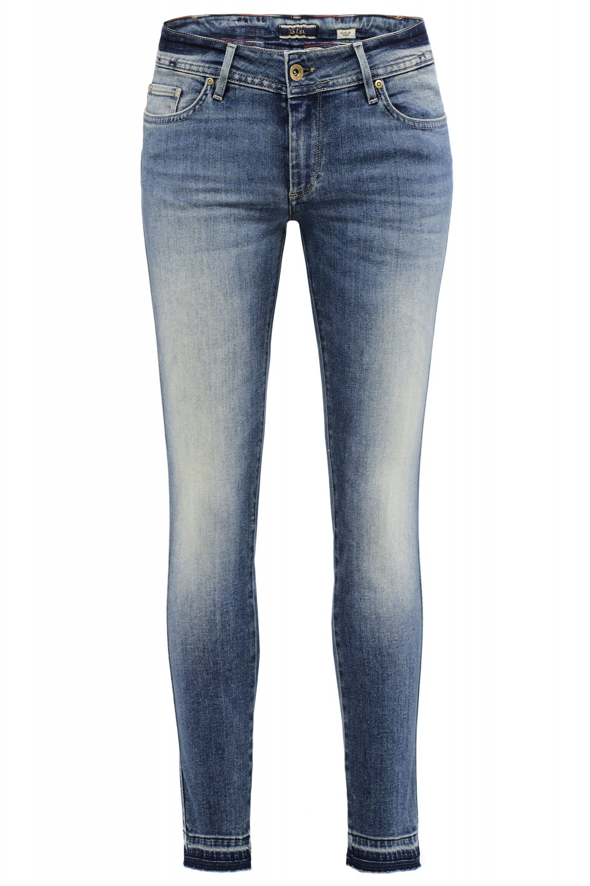Stretch-Jeans UP WONDER JEANS vintage blue SALSA Salsa 121994.8502 PUSH CAPRI