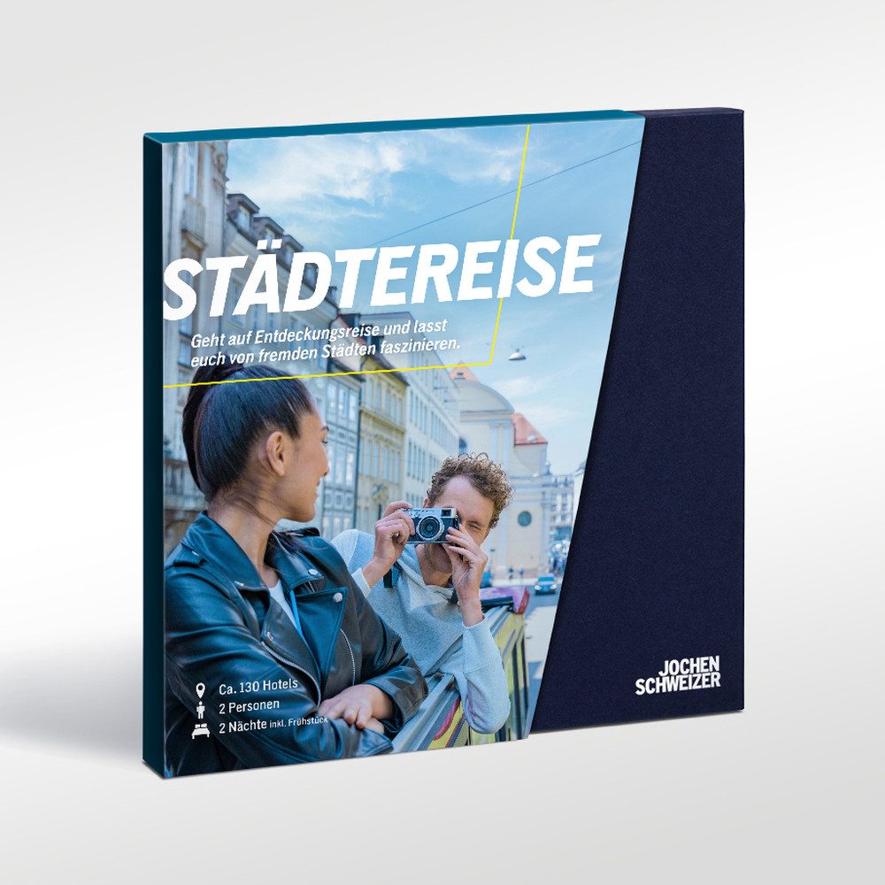 Jochen Schweizer Erlebnisgutschein Geschenkbox Städtereise, Fundgrube für Stadtentdecker