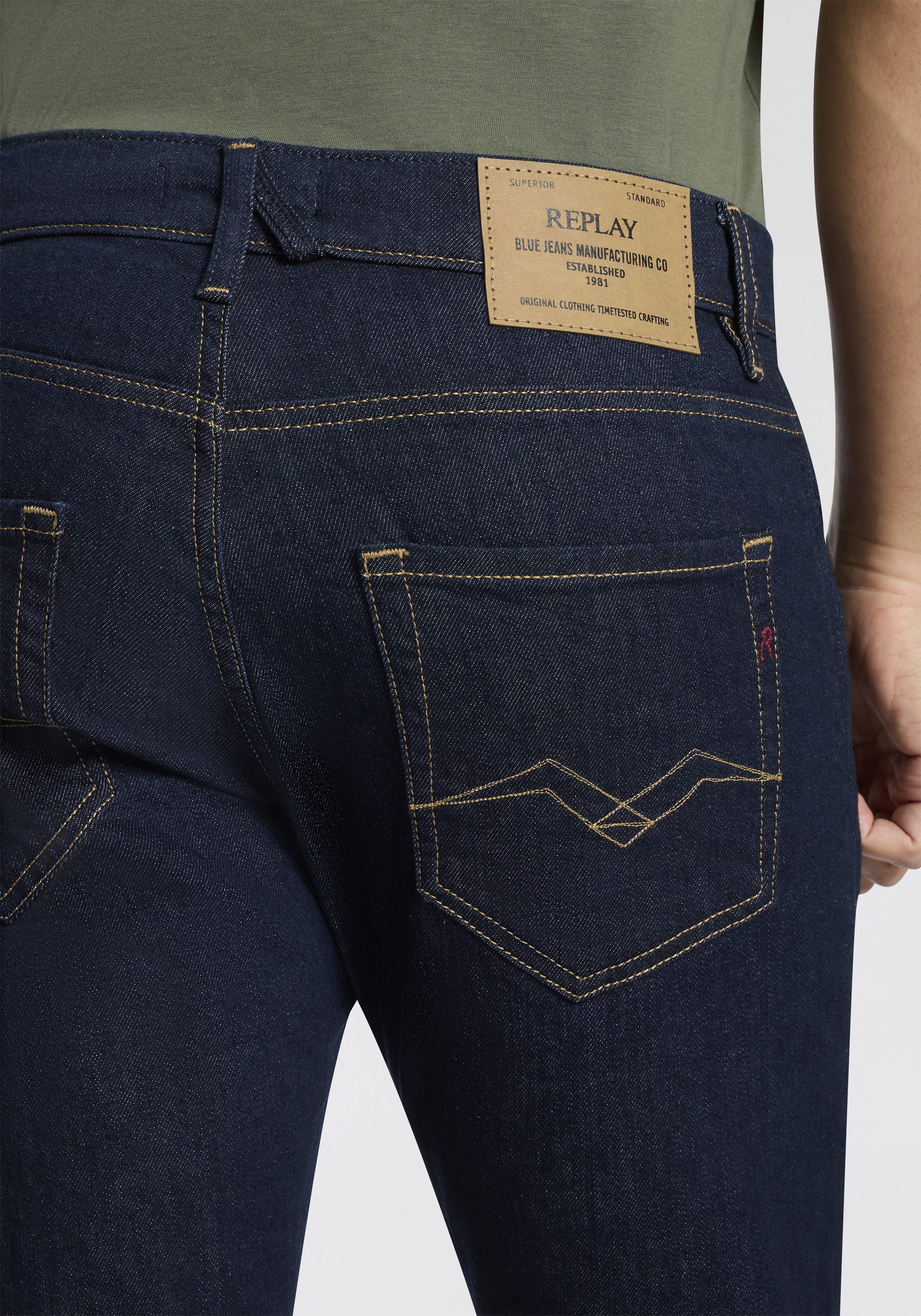 Replay Slim-fit-Jeans MICKYM Tapered, 5-Pocket-Stil