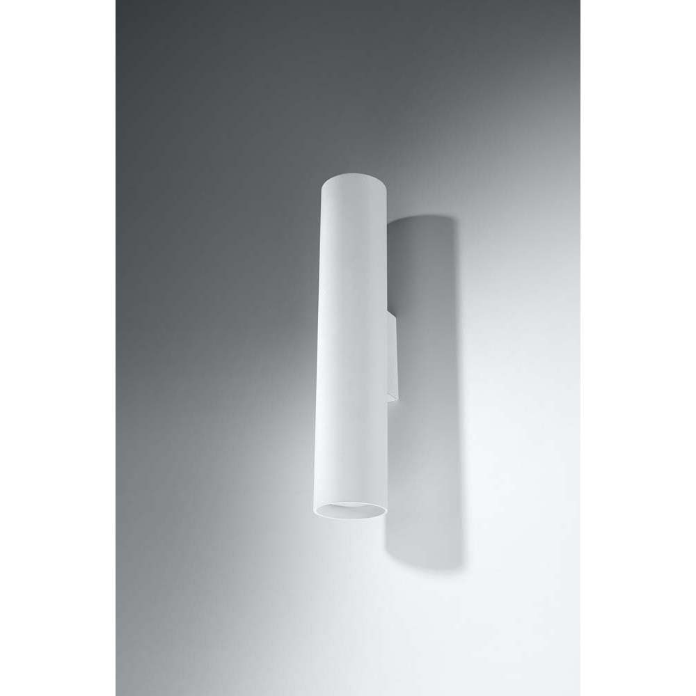 etc-shop Wandleuchte, Leuchtmittel nicht Wandleuchte Weiß & inklusive, DOWN Wohnzimmer cm Stahl UP Wandlampe 30 H